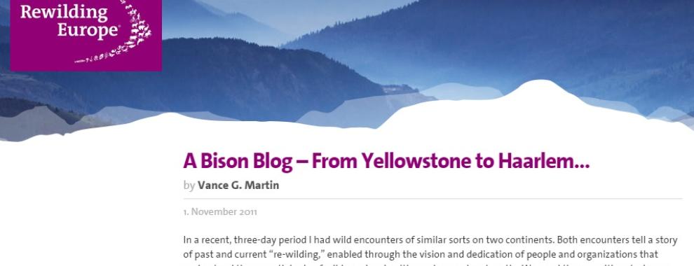Blog Rewilding Europe